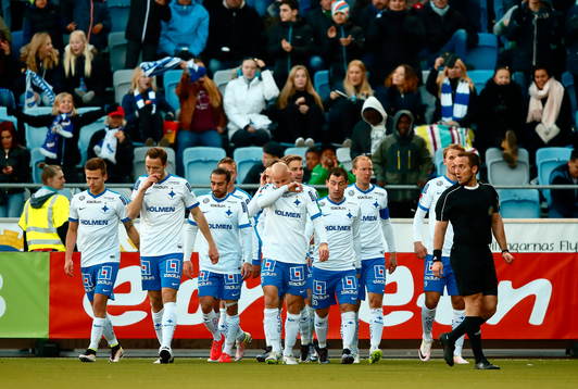 Norrköpings spelare och domare Kaspar Sjöberg