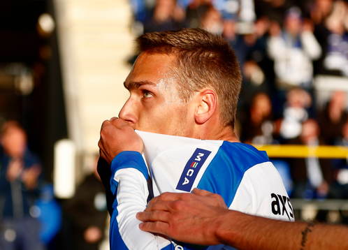 Norrköpings Linus Wahlqvist jublar