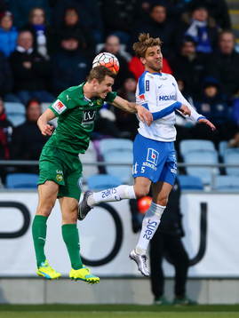 Hammarbys Richard Magyar och Norrköpings Christoffer Nyman