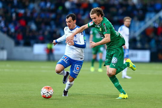 Norrköpings Nikola Tkalcic och Hammarbys Fredrik