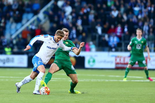 Norrköpings Christoffer Nyman och Hammarbys Richard Magyar