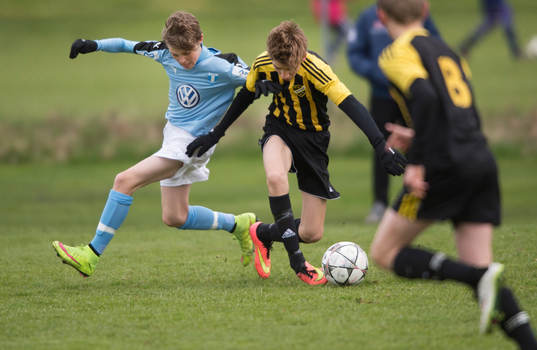 i matchen i DM för pojkar födda 2002 mellan IFK