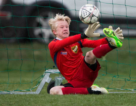 IFK Hässleholms Jacob Holmberg räddar straff i