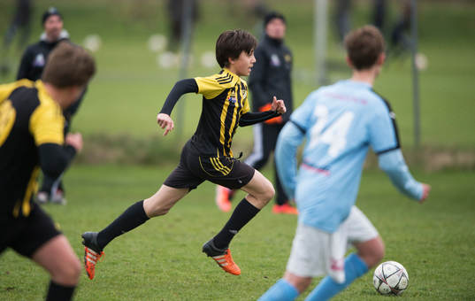 i matchen i DM för pojkar födda 2002 mellan IFK