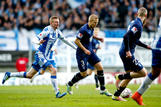 IFK Göteborgs Sebastian Eriksson och Malmö FFs Anton