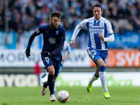Malmö FFs Erdal Rakip före IFK Göteborgs Martin Smedberg