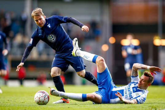Malmö FFs Oscar Lewicki och IFK Göteborgs Jakob Ankersen