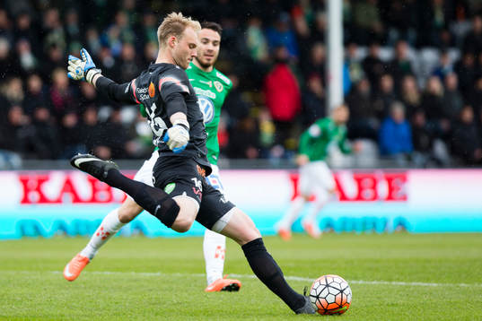 Falkenbergs målvakt Alexander Lundin