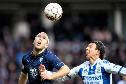 Malmö FFs Anton Tinnerholm och IFK Göteborgs Martin