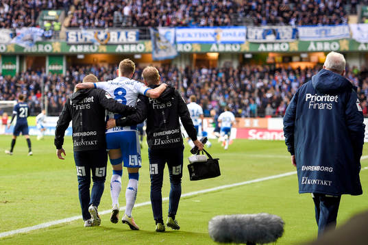 IFK Göteborgs Sören Rieks får utgå pga skada