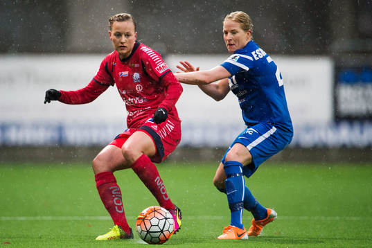 Linköpings Kristine Minde och Eskilstunas Annica Svensson