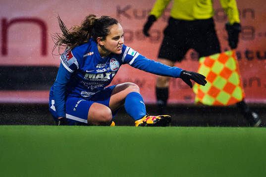 Eskilstunas Malin Diaz Pettersson faller