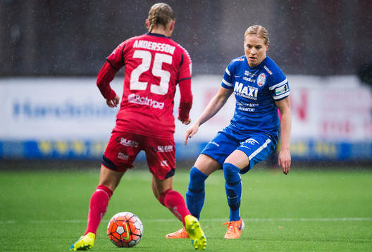 Linköpings Jonna Andersson och Eskilstunas Annica Svensson