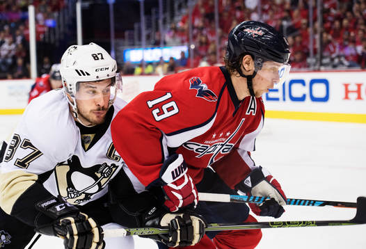 Pittsburghs Sidney Crosby och Washingtons Nicklas
