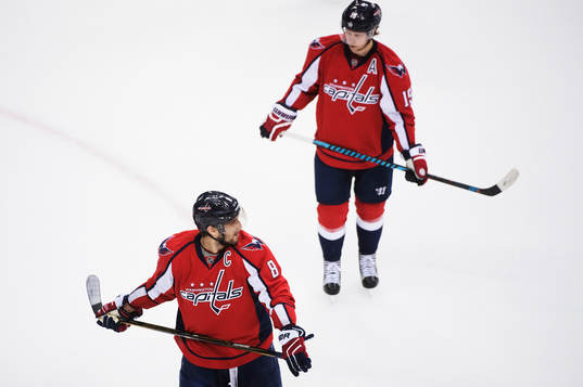 Washingtons Alexander Ovechkin och Nicklas Bäckström