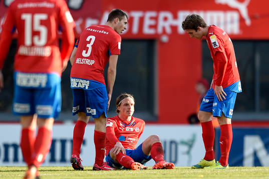 Helsingborgs Carl Johansson ligger skadad