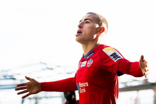 Helsingborgs Jordan Larsson jublar