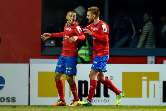 Helsingborgs Jordan Larsson jublar