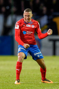 Helsingborgs Jordan Larsson jublar