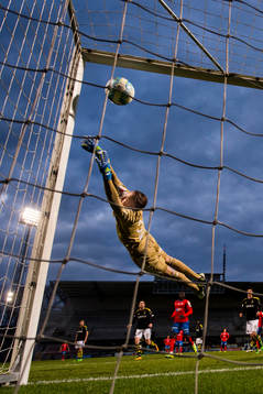 Helsingborgs Jordan Larsson (ej i bild) gör 2-1 på
