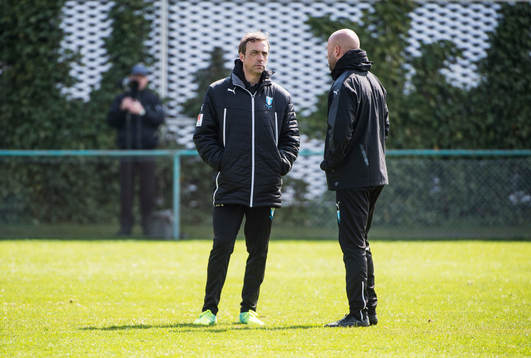 Tränarna Allan Kuhn och Olof Persson