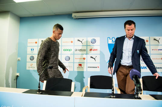 Tobias Sana och Sportchef Daniel Andersson