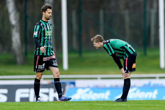 Varbergs Peter Nyström och Anton Liljenbäck deppar