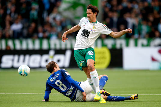 Sundsvalls Lars Christian Krogh Gerson och Hammarbys Philip