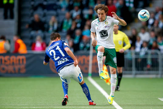 Sundsvalls Eric Larsson och Hammarbys Fredrik Torsteinbö