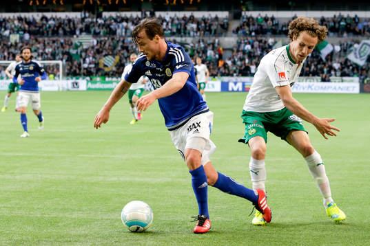 Sundsvalls Eric Larsson och Hammarbys Fredrik Torsteinbö