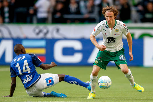 Sundsvalls Pa Amat Dibba och Hammarbys Fredrik Torsteinbö