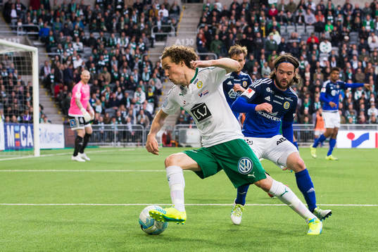Hammarbys Fredrik Torsteinbö och Sundsvalls Robbin Sellin