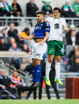 Sundsvalls Stefan Silva och Hammarbys David Boo Wiklander i