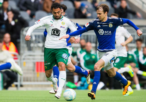 Hammarbys Imad Khalili och Sundsvalls Lars Christian Krogh