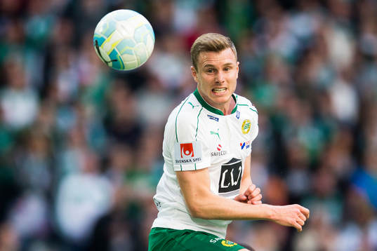 Hammarbys Richard Magyar med en nick