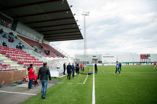 Generell vy av Södertälje Fotbollsarena