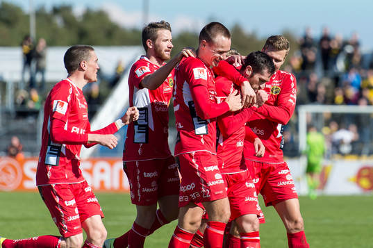 Elfsborgs spelare jublar