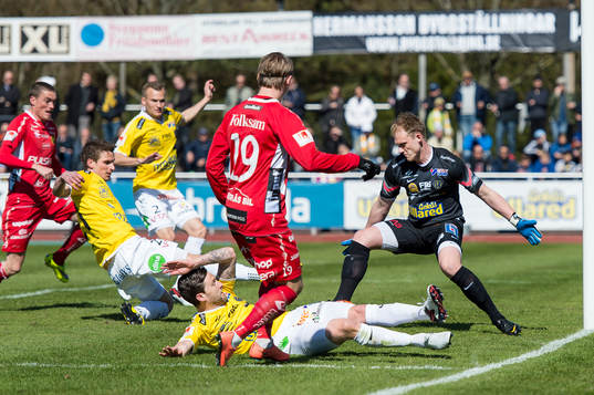 Falkenbergs målvakt Alexander Lundin