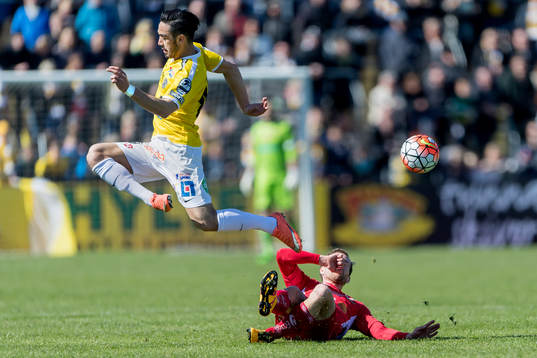 Falkenbergs Amin Nazari och Elfsborgs Anders Randrup