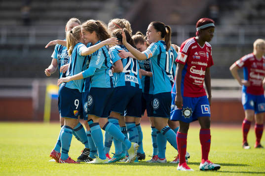 Djurgårdens spelare jublar