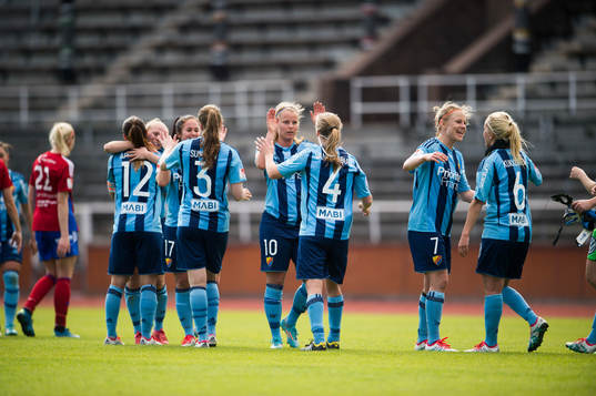 Djurgårdens spelare jublar