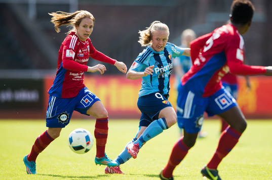 Vittsjös Johanna Andersson och Djurgårdens Lisa Klinga