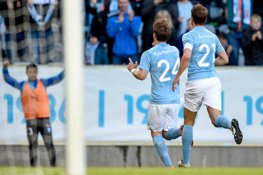 Malmö FFs Vidar Örn Kjartansson jublar