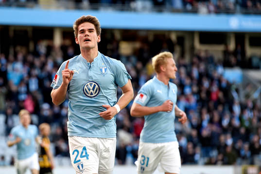 Malmö FFs Vidar Örn Kjartansson jublar