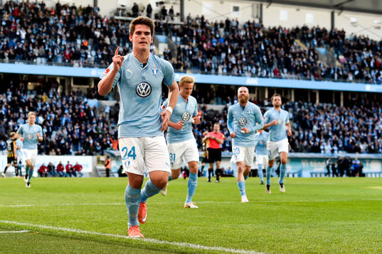 Malmö FFs Vidar Örn Kjartansson jublar