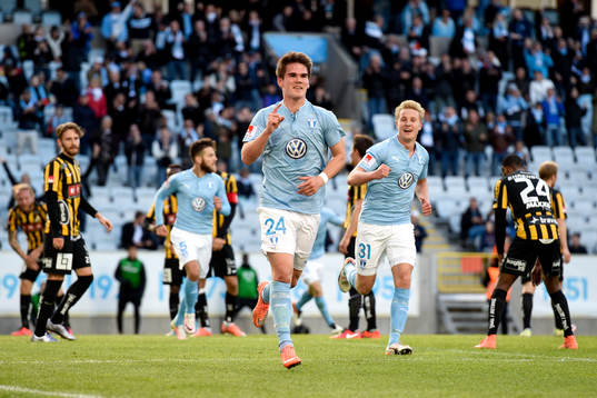Malmö FFs Vidar Örn Kjartansson jublar