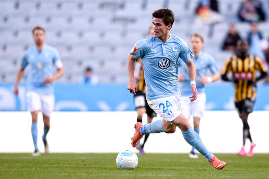 Malmö FFs tvåmålsskytt Vidar Örn Kjartansson