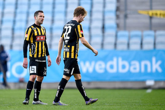 Häckens Martin Ericsson och Samuel Gustafson deppar