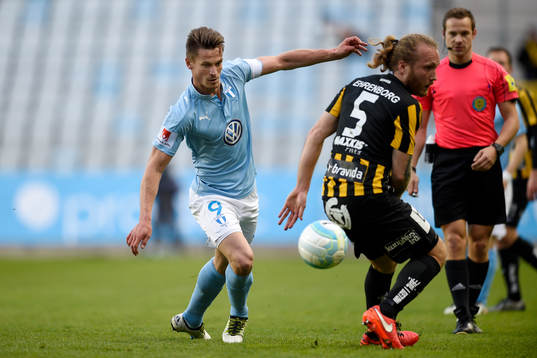 Malmö FFs Markus Rosenberg och Häckens Emil Wahlström