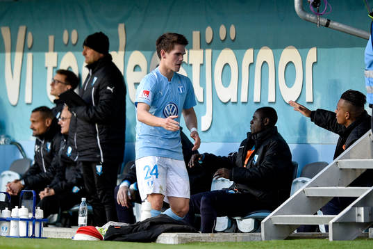 Malmö FFs Vidar Örn Kjartansson buts ut